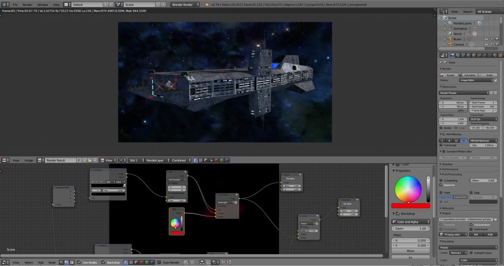 Initial compositor & render stettings