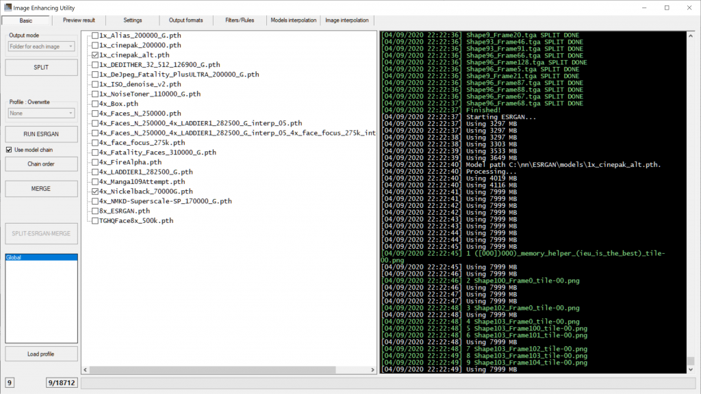 Image Enhancing Utility for ESRGAN by ptrsuder